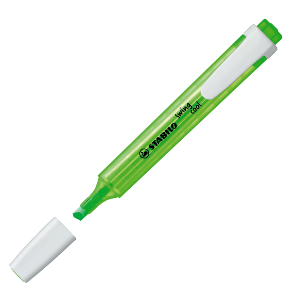  Evidenziatore Swing Cool - punta a scalpello - tratto 1 - 4 mm - verde - Stabilo 