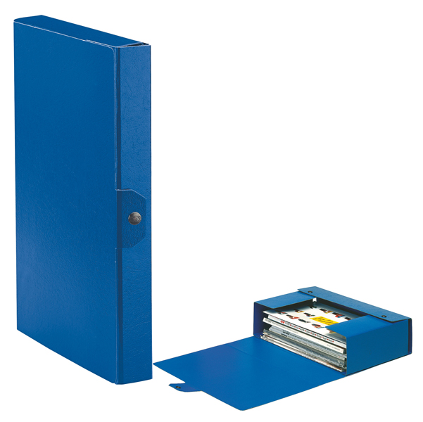  Scatola progetto Eurobox - dorso 4 cm - 25 x 35 cm - blu - Esselte 
