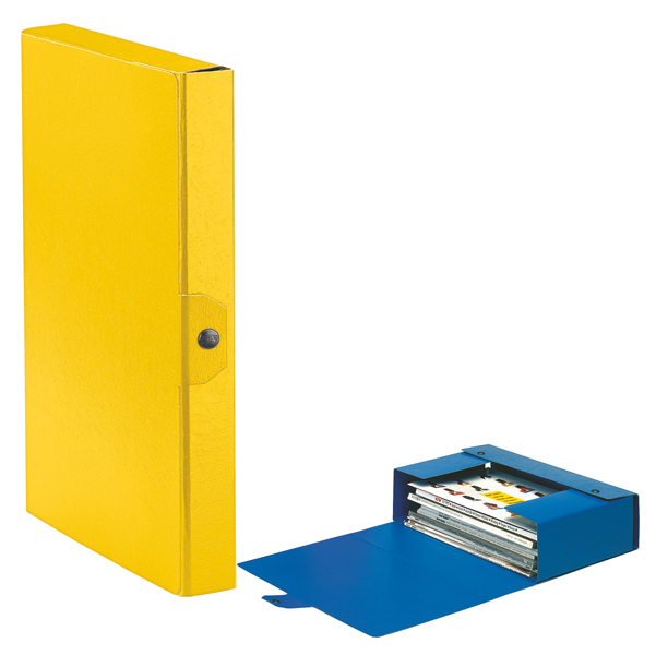  Scatola progetto Eurobox - dorso 4 cm - 25 x 35 cm - giallo - Esselte 