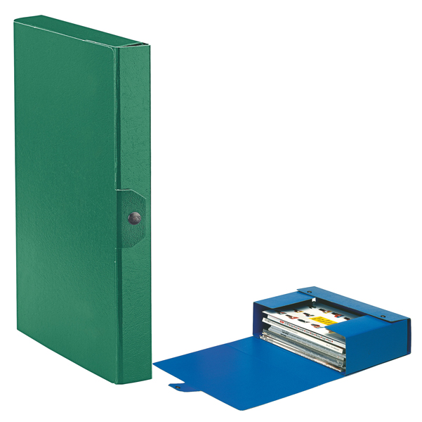  Scatola progetto Eurobox - dorso 4 cm - 25 x 35 cm - verde - Esselte 