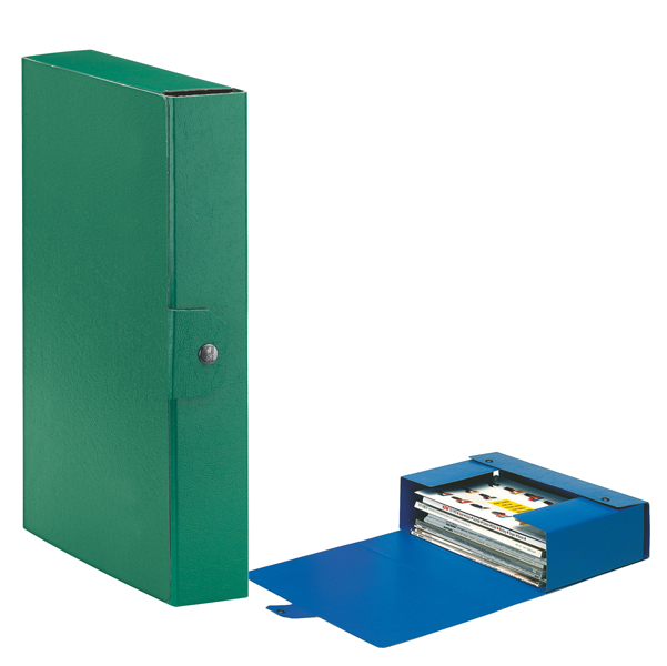  Scatola progetto Eurobox - dorso 6 cm - 25 x 35 cm - verde - Esselte 