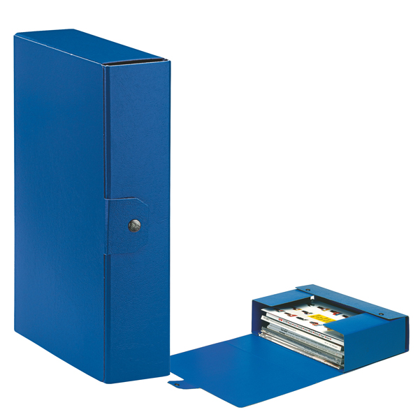  Scatola progetto Eurobox - dorso 8 cm - 25 x 35 cm - blu - Esselte 
