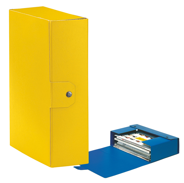  Scatola progetto Eurobox - dorso 10 cm - 25 x 35 cm - giallo - Esselte 