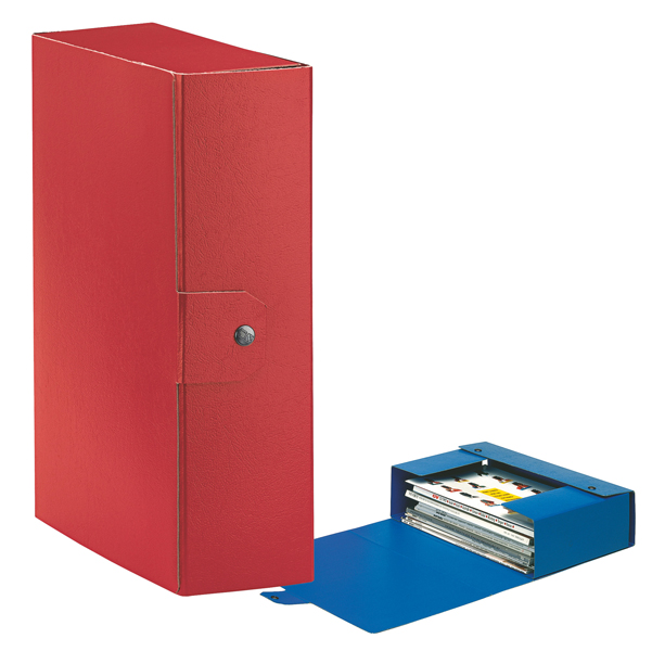  Scatola progetto Eurobox - dorso 10 cm - 25 x 35 cm - rosso - Esselte 