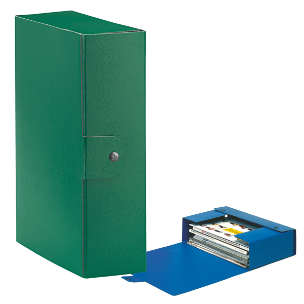  Scatola progetto Eurobox - dorso 10 cm - 25 x 35 cm - verde - Esselte 