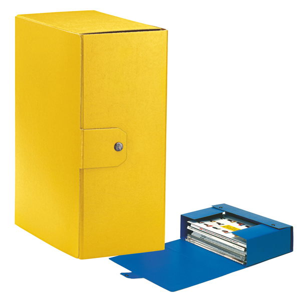  Scatola progetto Eurobox - dorso 15 cm - 25 x 35 cm - giallo - Esselte 