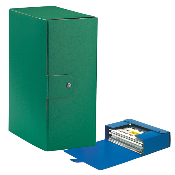  Scatola progetto Eurobox - dorso 15 cm - 25 x 35 cm - verde - Esselte 