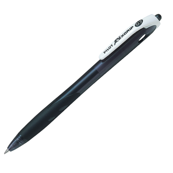  Penna a sfera a scatto Rexgrip Begreen - punta 0,7mm - nero - Pilot 