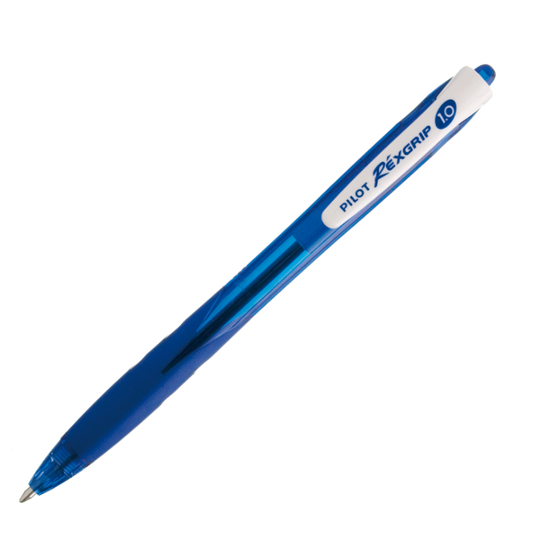  Penna a sfera a scatto Rexgrip Begreen - punta 1,0mm - blu - Pilot 
