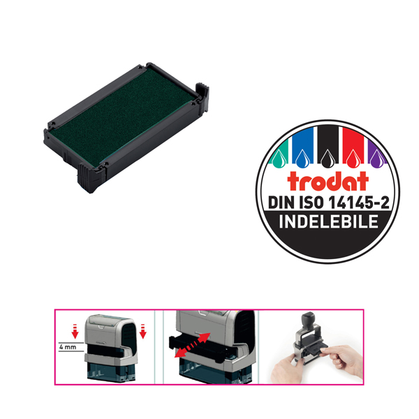  Tampone di ricambio 6/4911 - verde - Trodat 