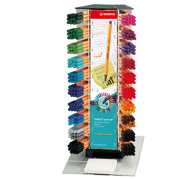  Fineliner Point 88 - colori assortiti - Stabilo - expo 240 pezzi 