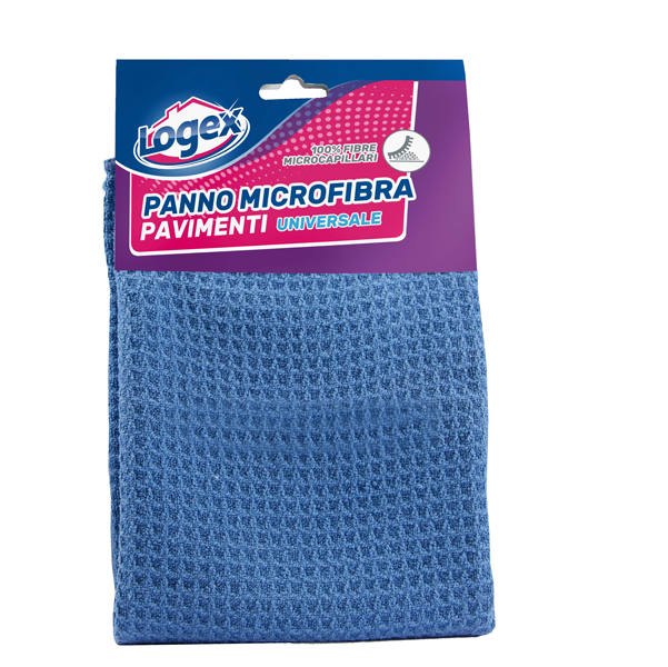  Panno per pavimenti - microfibra - 40x60 cm - blu - Logex Professional 