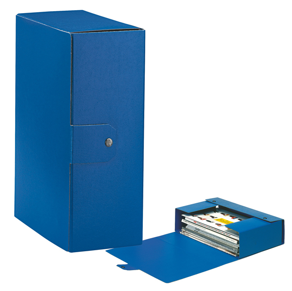  Scatola progetto Eurobox - dorso 12 cm - 25 x 35 cm - blu - Esselte 