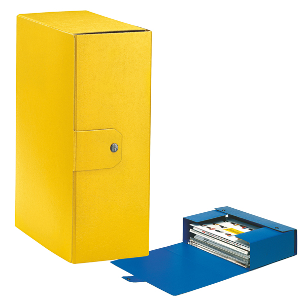  Scatola progetto Eurobox - dorso 12 cm - 25 x 35 cm - giallo - Esselte 