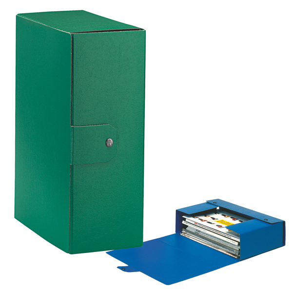  Scatola progetto Eurobox - dorso 12 cm - 25 x 35 cm - verde - Esselte 