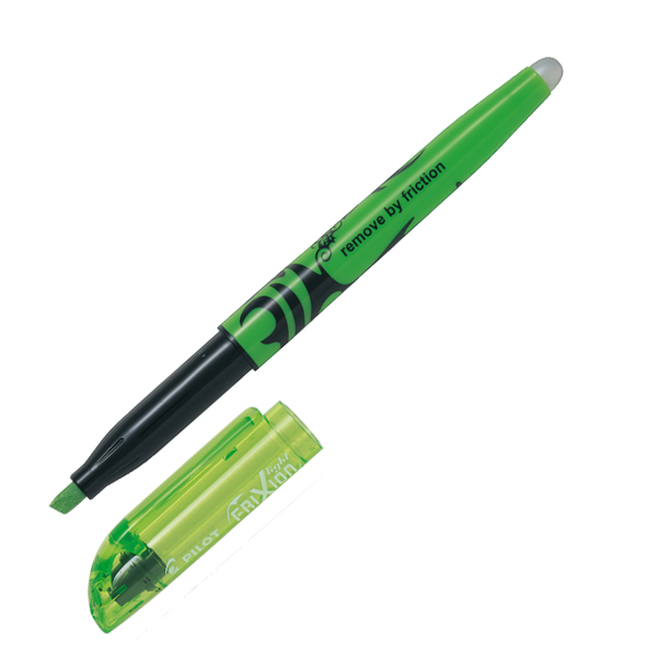  Evidenziatore cancellabile Frixion Light - punta a scalpello 4,0mm - tratto 3,3mm - verde - Pilot 