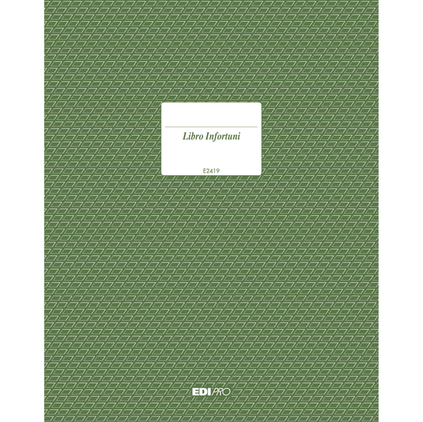  Registro infortuni - 31 x 24,5cm - 15 pagine - Edipro 