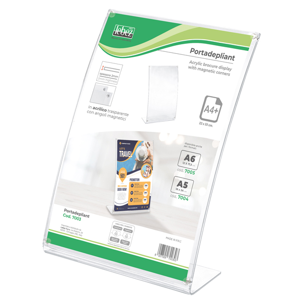  Portadepliant A4 con angoli magnetici - Lebez 
