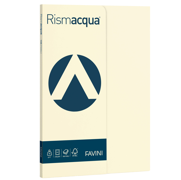  Carta Rismacqua Small - A4 - 90 gr - avorio 110 - Favini - conf. 100 fogli 
