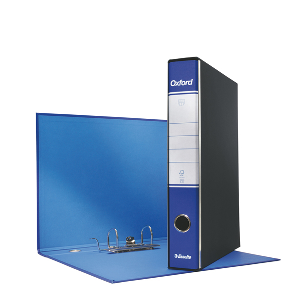  Registratore Oxford G84 - dorso 5 cm - protocollo 23 x 33 cm - blu - Esselte 