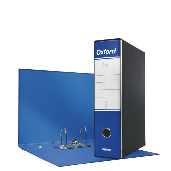  Registratore Oxford G85 - dorso 8 cm - protocollo 23 x 33 cm - blu - Esselte 