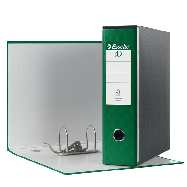  Registratore Eurofile G53 - dorso 8 cm - commerciale 23 x 30 cm - verde - Esselte 