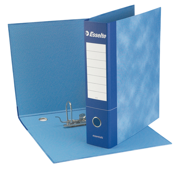  Registratore Essentials G73 - dorso 8 cm - commerciale 23 x 30 cm - blu - Esselte 