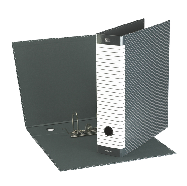  Registratore Delso Line G15 - dorso 8 cm - protocollo 23 x 33 cm - grigio - Esselte 