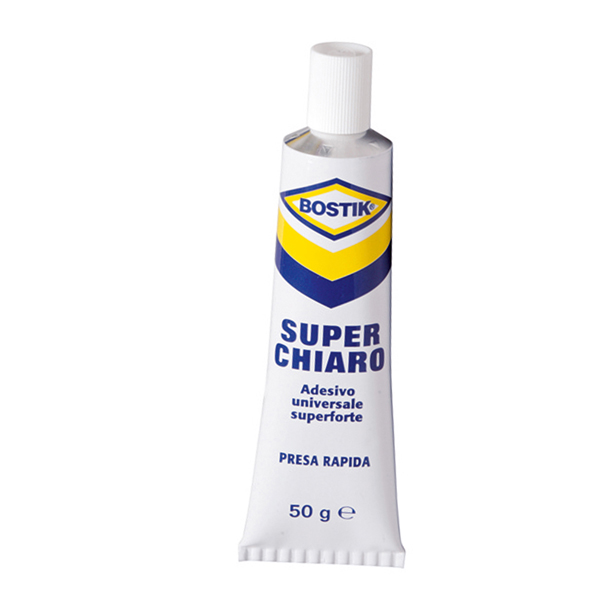  Adesivo Superchiaro - universale - 50 gr - trasparente - Bostik 