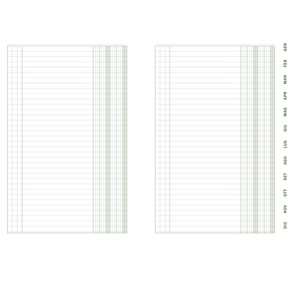  Scadenzario spiralato Gennaio/Dicembre - 21 x 29,7cm - 36 fogli - Edipro 
