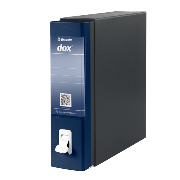  Registratore Dox 1 - dorso 8 cm - commerciale 23 x 29,7 cm - blu - Esselte Dox 