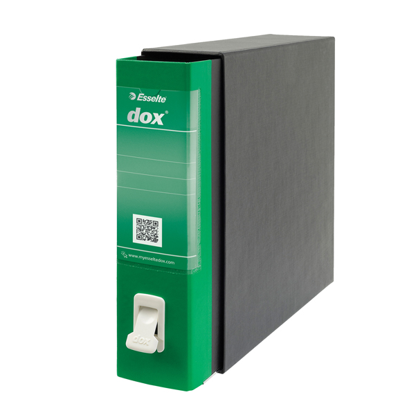  Registratore Dox 2 - dorso 8 cm - protocollo 23 x 34 cm - verde - Esselte Dox 