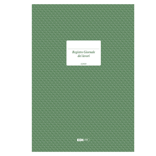  Registro giornale lavori - 31 x 21cm - 47pg - numerate - Edipro 