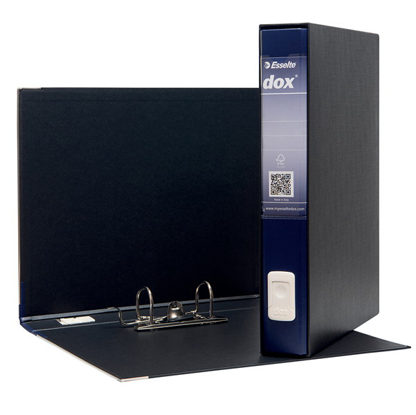  Registratore Dox 5 - dorso 5 cm - protocollo 23 x 34 cm - blu - Esselte Dox 