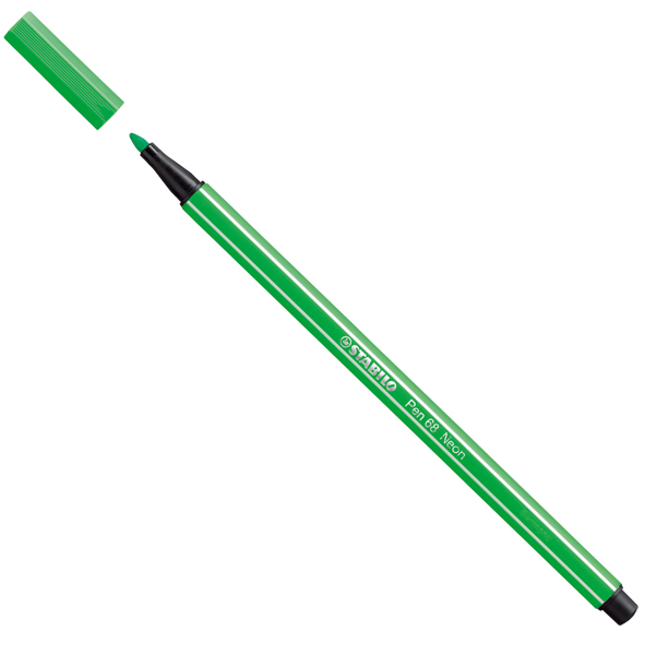 Pennarello Pen 68 - verde neon 033 - Stabilo 