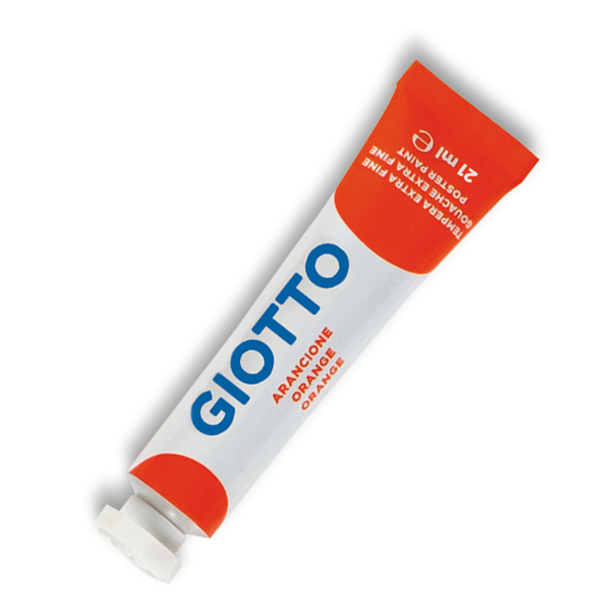  Colore a tempera - 21ml - tubo 7 - arancione 05 - Giotto 