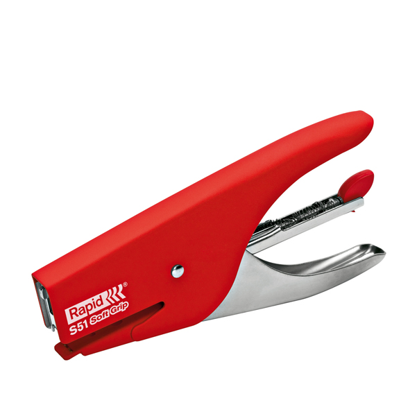  Cucitrice a pinza Rapid Supreme S51 Soft Grip - rosso - Rapid 