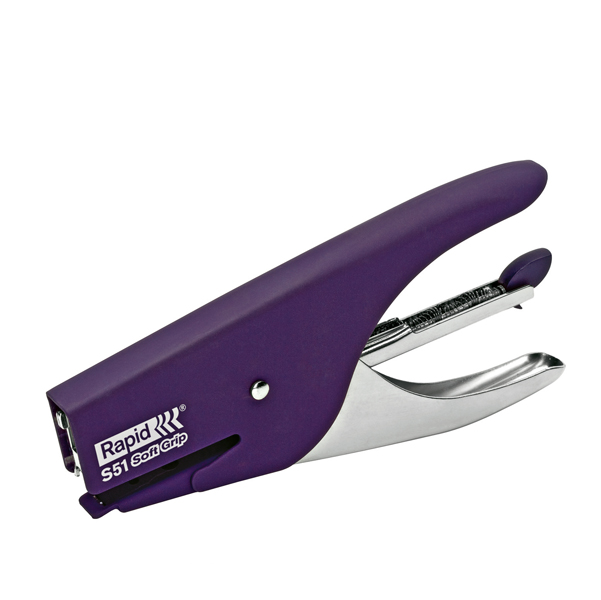  Cucitrice a pinza Rapid Supreme S51 Soft Grip - viola - Rapid 