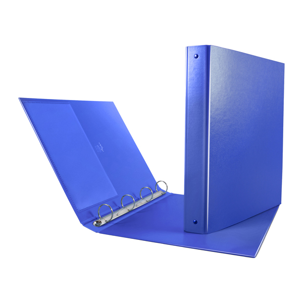  Raccoglitore Nettuno - 22 x 30 cm - 4 anelli a R 30 mm - dorso 3,5 cm - blu - Sei Rota 