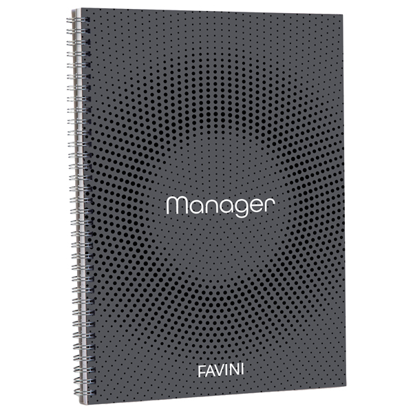  Blocco Spiral Manager 4 fori - microperforato - 23 x 29,7cm - 10mm - 80gr - 90 fogli - Favini 