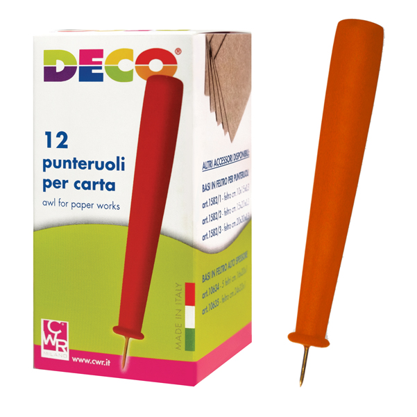  Punteruolo per carta - 9 cm - Deco - conf. 12 pezzi 