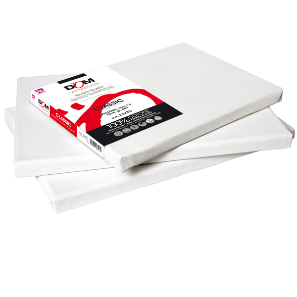  Tela pittura Classic - 25 x 35 cm - bianco - DOM 