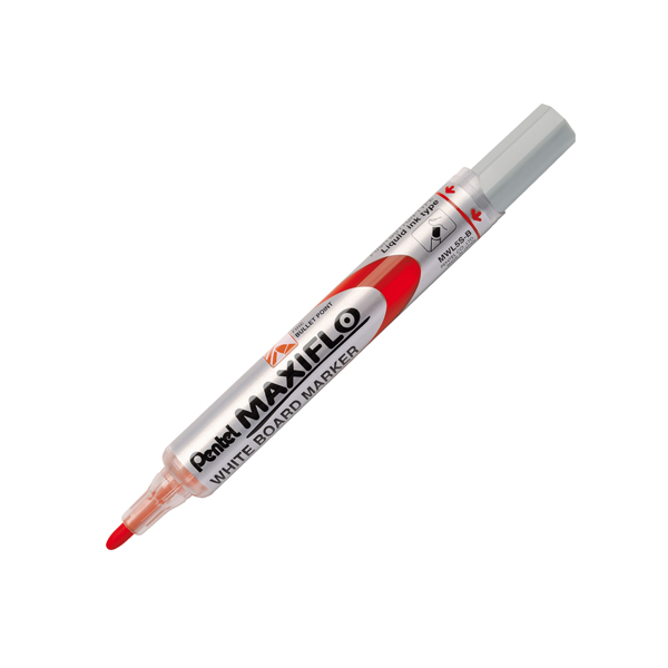  Marcatore per lavagna Maxiflo liquid ink - per lavagna - rosso - Pentel 