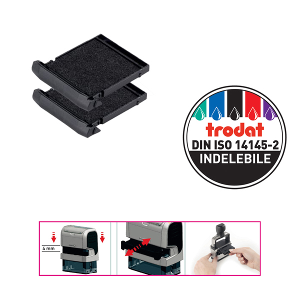  Tampone di ricambio 6/9430 - nero - Trodat - conf. 2 pezzi 