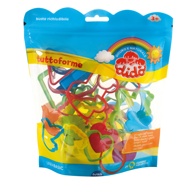  Busta richiudibile TuttoForme - formine assortite - DiDò - conf. 24 pezzi 