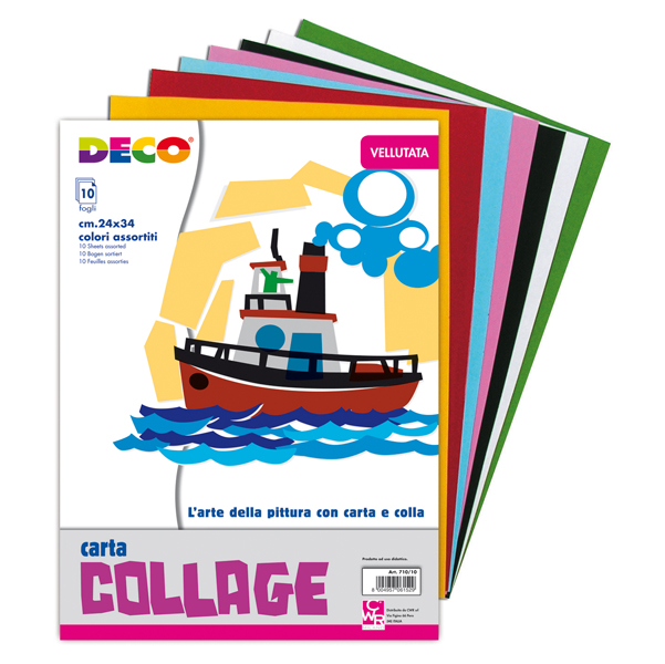  Album collage 710/10 - 24 x 34 cm - 10 fogli - carta velluto - 130 gr - DECO 