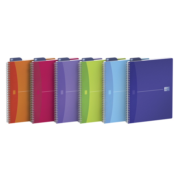 Quaderno spiralato My Colors - 1 rigo con margine - 150 x 210mm - 90gr - 90 fogli - Oxford 