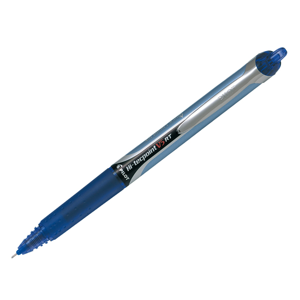  Roller a scatto Hi Tecpoint V5 RT - punta 0,5mm - blu - Pilot 