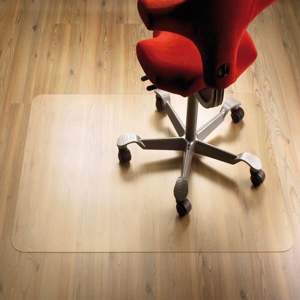  Tappeto salvapavimenti - rettangolare - 120 x 150 cm - plastica riciclata - trasparente - Paperflow 