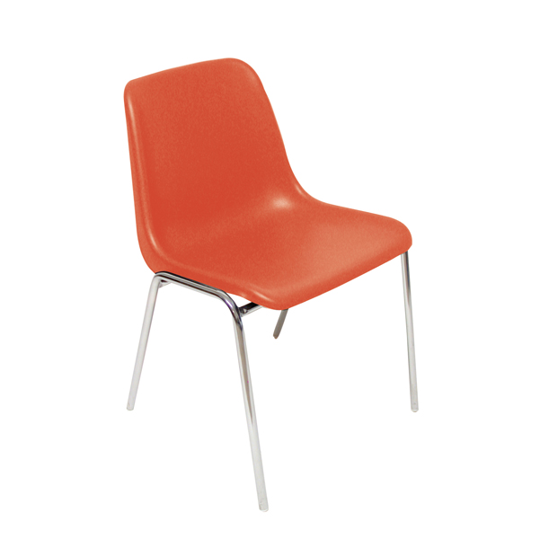  Seduta attesa Esse ESC - senza braccioli - PPL/acciaio - rosso - Unisit 